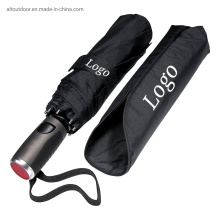 210t Super Waterproof Fabric Windproof Customize Auto Open Close Foldable Travel Gift Umbrella for Sale with Portable Bag OEM